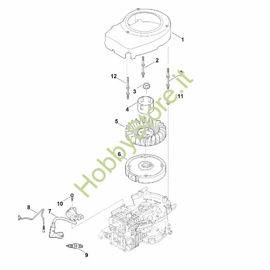 Picture of I - Sistema di accensione e volano EVC 1000.0 (EVC1000-0001)